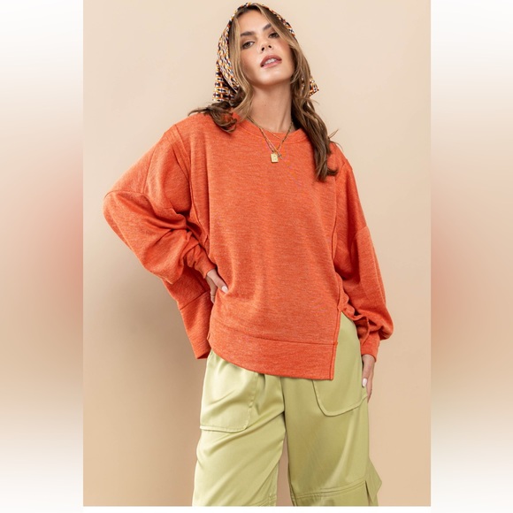 06 Solid Comfort Fit Round Neck Sweatshirt - Picture 2 of 6